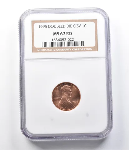 MS67 RD 1995 Lincoln Memorial Cent Doubled Die Obv NGC a5665