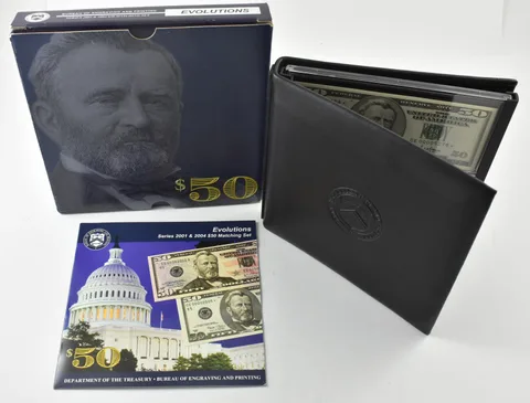 2001/2004 $50 FRN Matching Set Bureau Of Engraving W/ OGP *7933