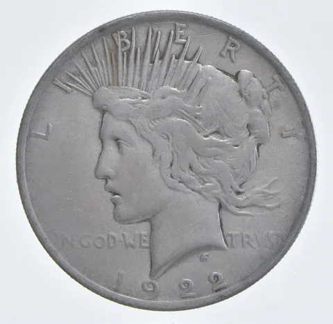 Better - 1922 Peace Silver Dollar - 90% US Coin *690