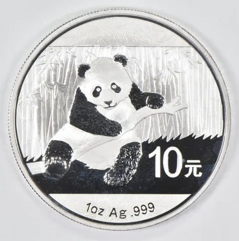 2014 China 10 Yuan SILVER PANDA 1 Oz .999 Silver