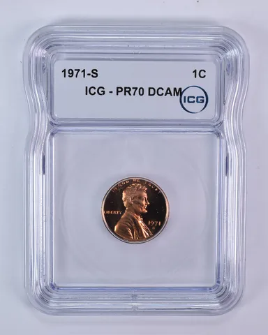1971-S Lincoln Memorial Cent PR70 DCAM ICG