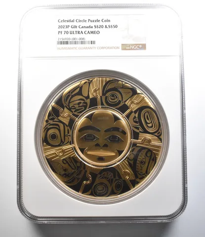 2023 P Canada Silver Celestial Circle Puzzle Coin PF70 UCAM NGC *4332
