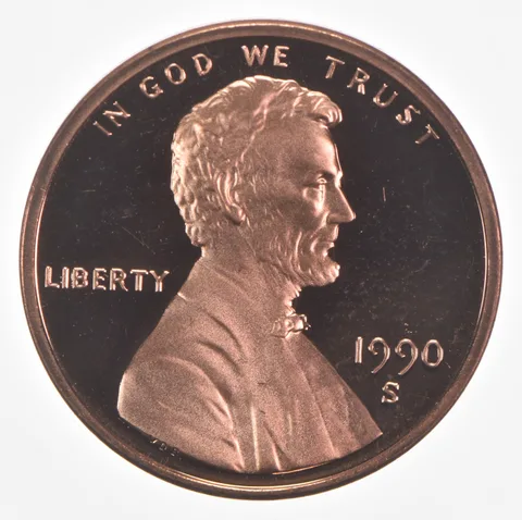 1990-S Lincoln Memorial Cent Proof