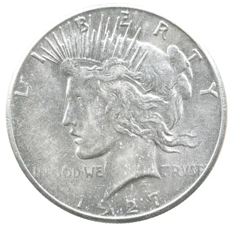 1927-S Peace Silver Dollar a8816
