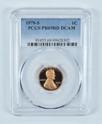 1978-S Lincoln Memorial Cent PR69 RD DCAM PCGS Blue Label