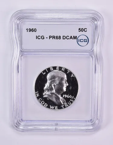 1960 Franklin Half Dollar PR68 DCAM ICG