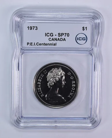 1973 Canada 1 Dollar Prince Edward Island SP70 ICG