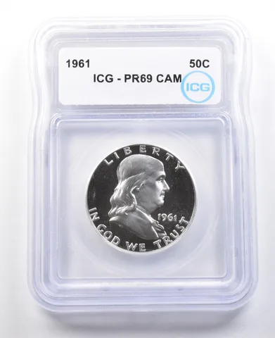 1961 Franklin Half Dollar PR69 CAM ICG *2891