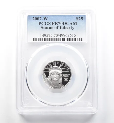 2007-W $25 American Platinum Eagle 1/4 Oz Platinum PR70 DCAM PCGS