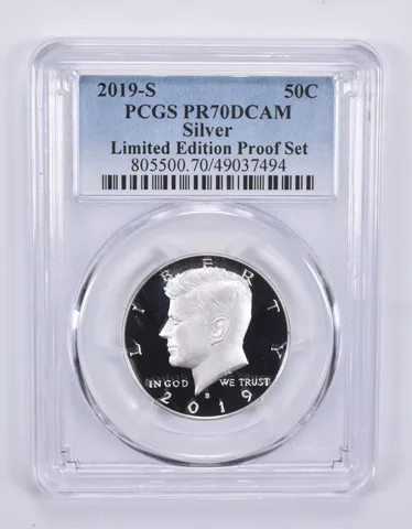 2019-S Kennedy Half Dollar Silver Limited Edition Proof Set PR70 PCGS