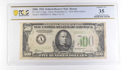 1934 $500 Boston MA FRN Fr#2201-A Choice VF 35 PCGS *9696