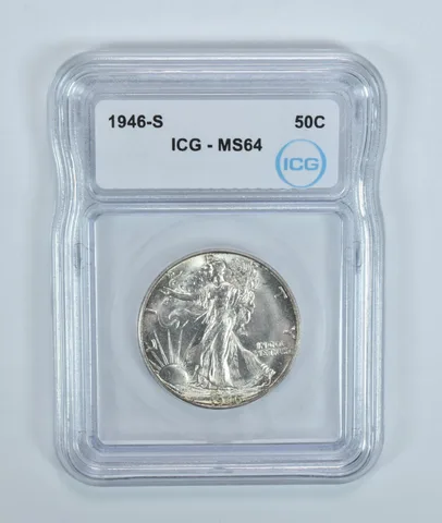 1946-S Walking Liberty Half Dollar MS64 ICG