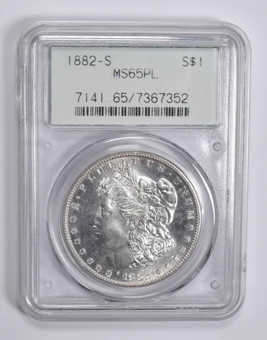 MS65 PL 1882-S Morgan Silver Dollar PCGS OGH Upgrade? *0500