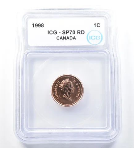 1998 Canada 1 Cent SP70 RD ICG *8930