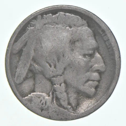 1920-S Indian Head Buffalo Nickel Average Circ