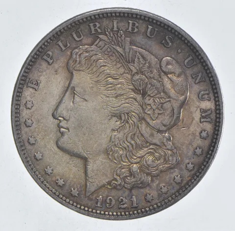 1921 Morgan Silver Dollar - Last Year Issue 90% $1 Bullion *529