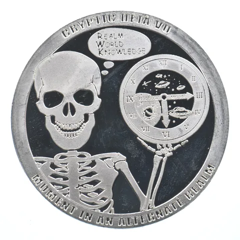 1 Oz Silver Round Chautauqua Silver Works Cryptic Alternate Realm Deja Vu *1684