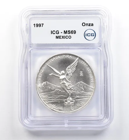1997 Mo Mexico 1 Onza Silver Libertad MS69 ICG *0135