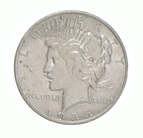 1935-S Peace Silver Dollar a3279