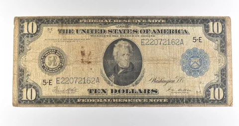 1914 $10 Richmond VA FRN Blue Seal Large Note Fr#923 *4716