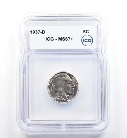 1937-D Indian Head Buffalo Nickel MS67+ ICG *9958