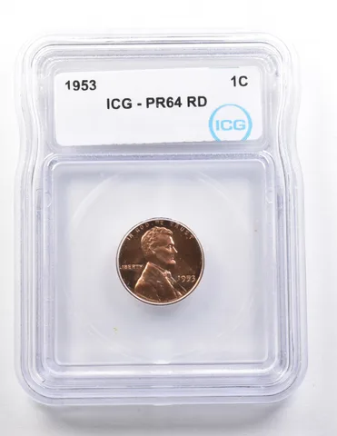 1953 Lincoln Wheat Cent PR64 RD ICG *3676