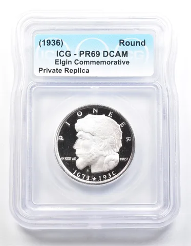 1936 Elgin Half Dollar PR69 ICG Museum Gallery Strike a1285