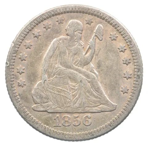1856-O Seated Liberty Quarter *7538