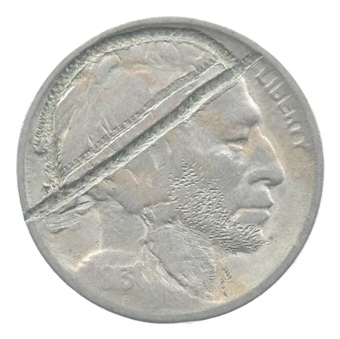 1913 Indian Head Buffalo Nickel Hobo Nickel *4807