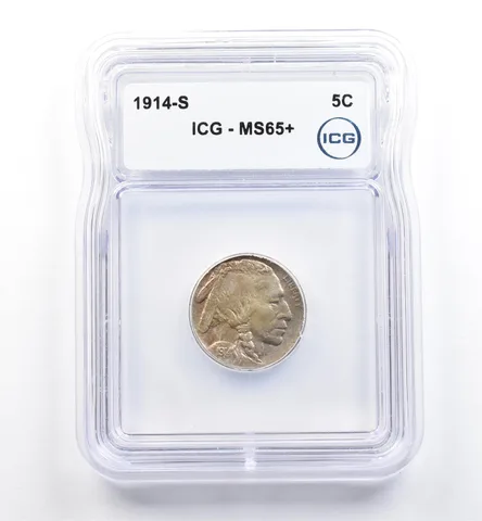 1914-S Indian Head Buffalo Nickel MS65+ ICG *9961