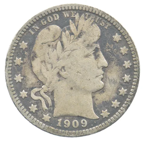 1909-D Barber Quarter *4765