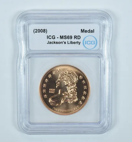 (2008) Jackson's Liberty Medal MS69 RD ICG