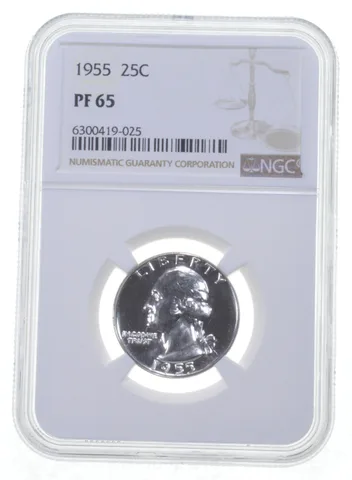 1955 Washington Quarter PF65 NGC PR Proof