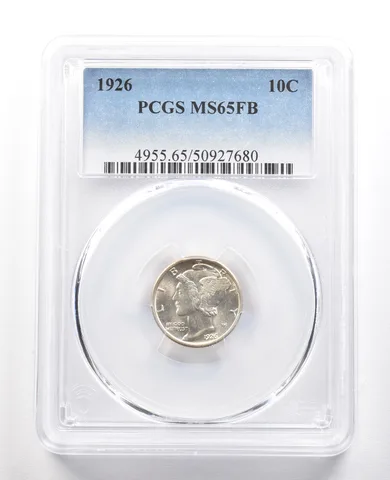 1926 Mercury Dime MS65 FB PCGS a6629