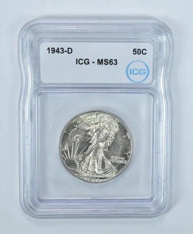 1943-D Walking Liberty Half Dollar MS63 ICG