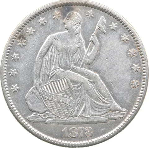 1873 Seated Liberty Half Dollar *7585