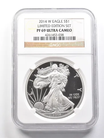 2014-W American Silver Eagle Limited Edition Set PF69 UCAM NGC a2659