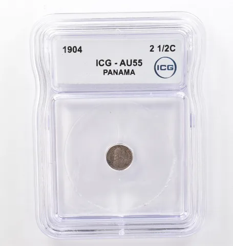 1904 Panama 2 1/2 2.5 Centesimos AU55 ICG Beautiful Tone *0116