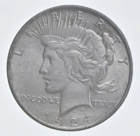 Better - 1924 Peace Silver Dollar - 90% US Coin *703