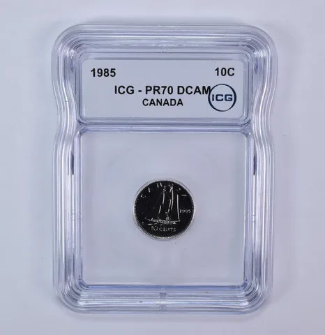 1985 Canada 10 Cents PR70 DCAM ICG