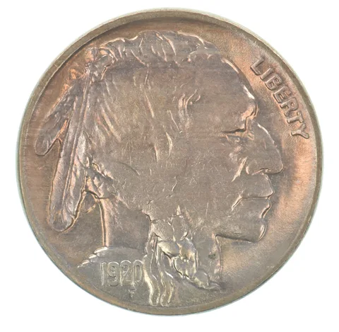 1920 Indian Head Buffalo Nickel Beautiful Tone *4154