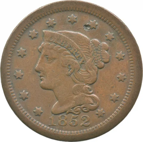 1852 Liberty Head Large Cent a2354