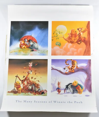 The Many Seasons Of Winnie The Pooh Art Print *8583