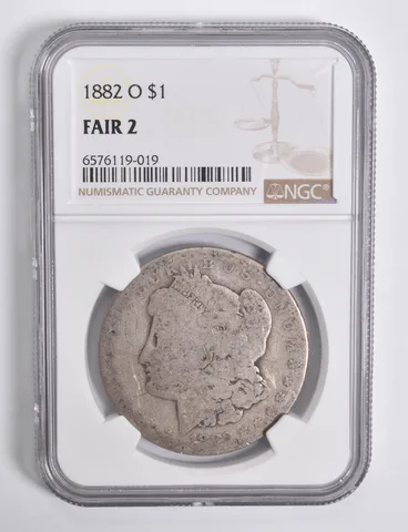 FAIR 2 1882-O Morgan Silver Dollar NGC Lowball Low Ball a4565