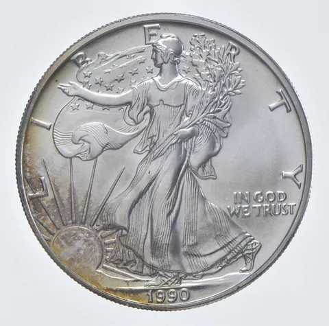 Better Date 1990 American Silver Eagle 1 Troy Oz .999 Fine Silver *416