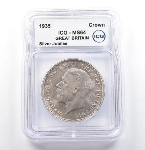 1935 Great Britain Crown Silver Jubilee MS64 ICG *9910