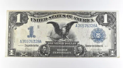 1899 $1 United States Black Eagle Silver Certificate Large Note FR#230 a0752