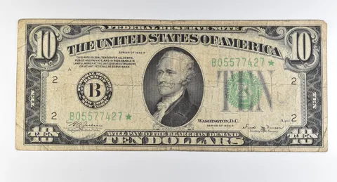 1934 B $10 New York NY FRN Star Note Green Seal STAR *0330