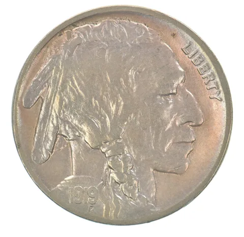 1919 Indian Head Buffalo Nickel Beautiful Tone *4152