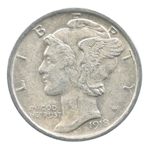 1918-D Mercury Dime *6752